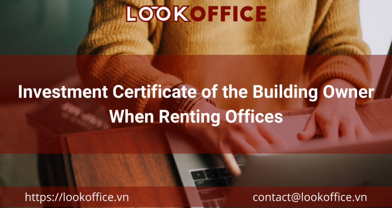 Investment Certificate of the Building Owner When Renting Offices