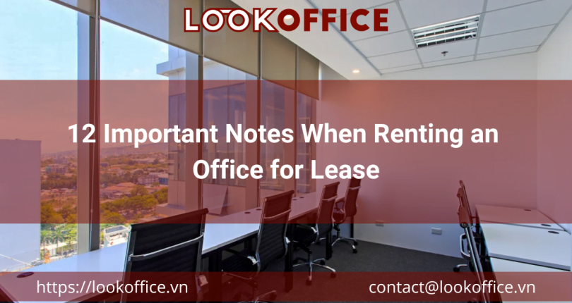 12 Important Notes When Renting an Office for Lease