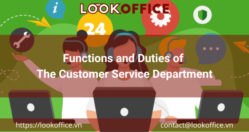 Functions and Duties of The Customer Service Department