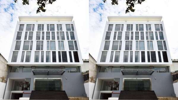 In Front Of The Senator Building