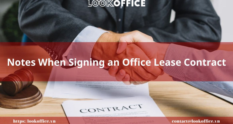 Notes When Signing an Office Lease Contract